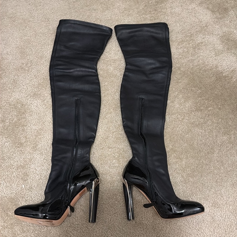 Alexander McQueen Thigh High Boots